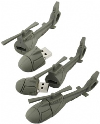 helicopter customized pvc usb